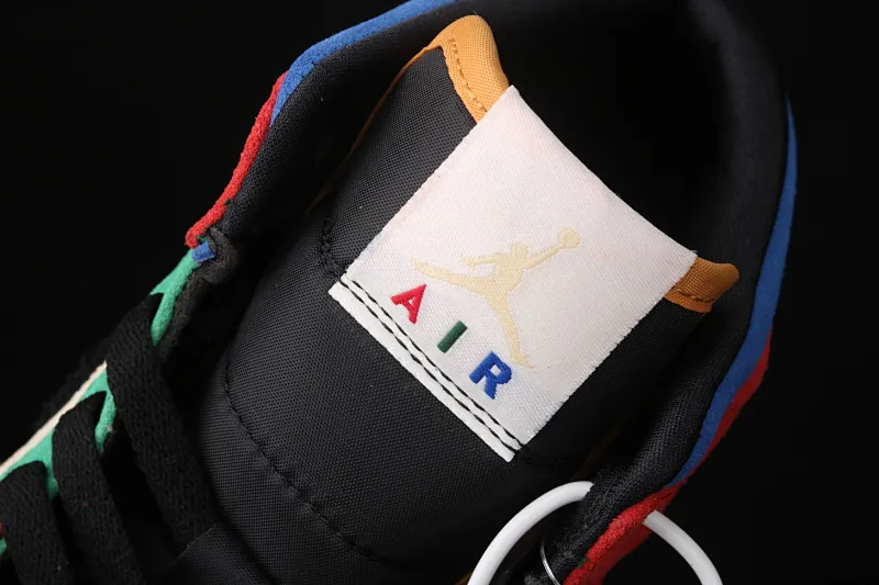 All categories Air Jordan Jordan series basketball shoes Air Jordan 1 Mid Blue The Great x Air Jordan 1 Mid AJ1 Joe 1 mid-top "colorful stitching" basketball shoes CU2805-100